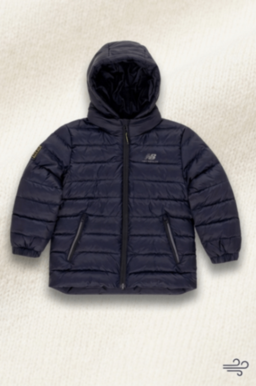 New Balance Kids Хэт Хөнгөн Галууны Өдөн Хүрэм (Ultra-Light Down Jacket)
